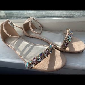 David’s bridal studio jeweled sandals